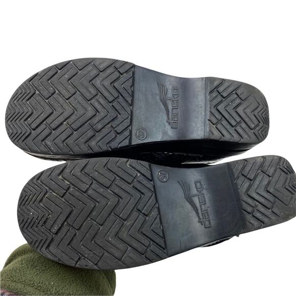 Dansko Professional Black Tooled leather clogs size 37/7 - Picture 6 of 8